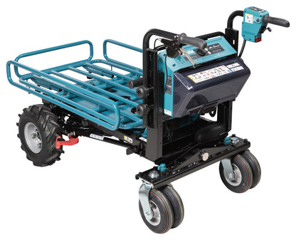 Taczka elektryczna LXT® DCU604Z: Moc i zwrotność dla łatwego transportu