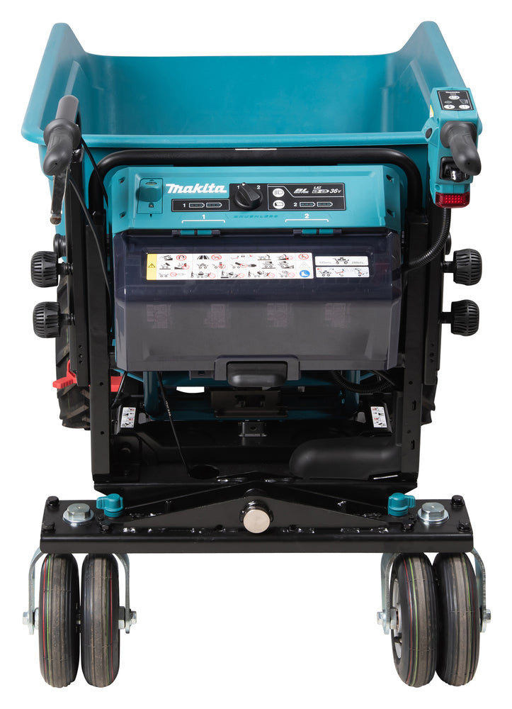 Taczka LXT® DCU603Z z napędem elektrycznym: Moc i zwrotność dla łatwego transportu